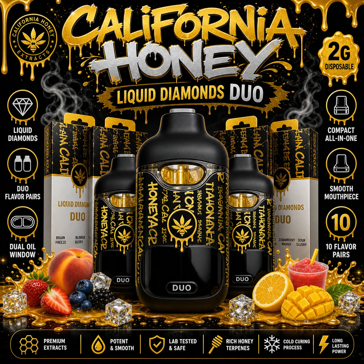 California Honey liquid diamonds duo profile